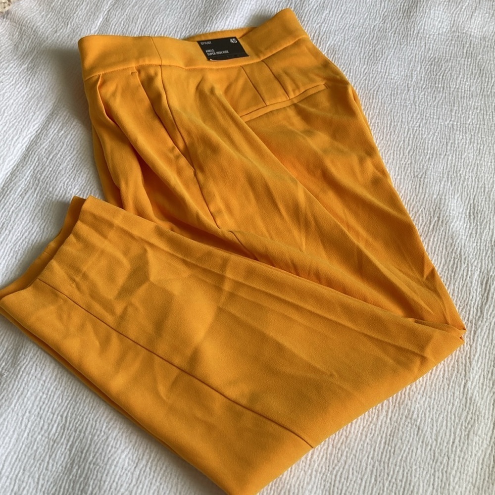 Express Orange Chinos Casual Lightweight Pants - Picture 4 of 4